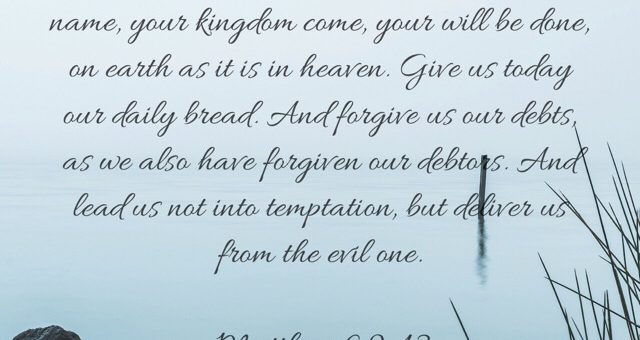 Lord taught us how to pray