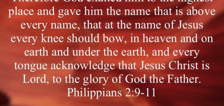 Lord's name is exalted